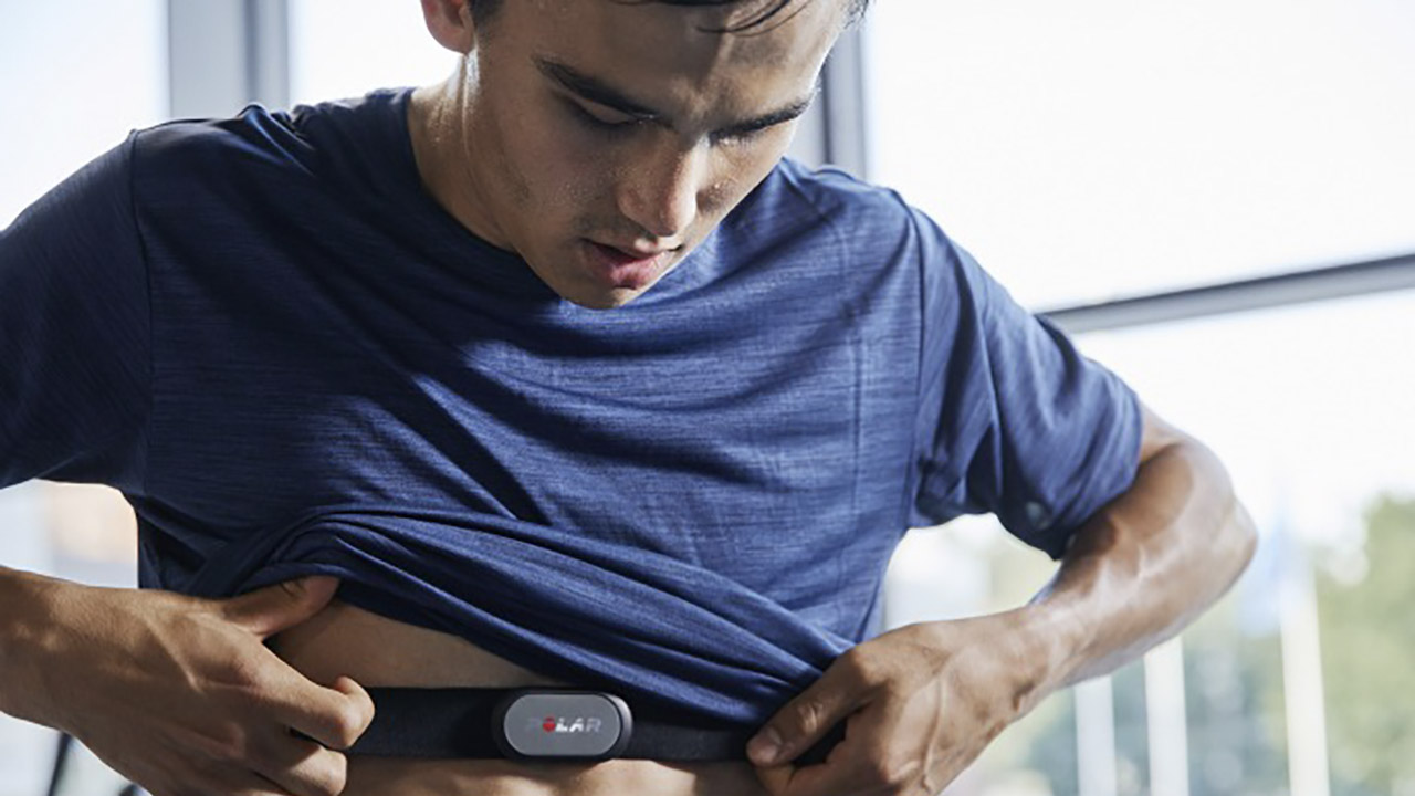Polar chest heart rate monitor