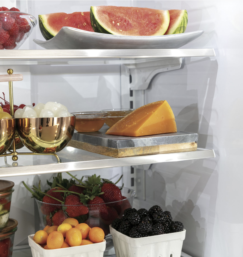 Cafe fridge food inside