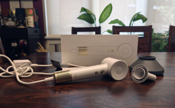 Swift Laifen hair dryer with contents